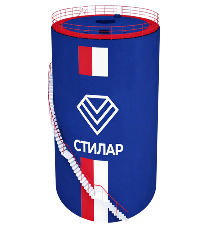 Цельносварной резервуар РВС для технической воды 3 м³ от завода-производителя