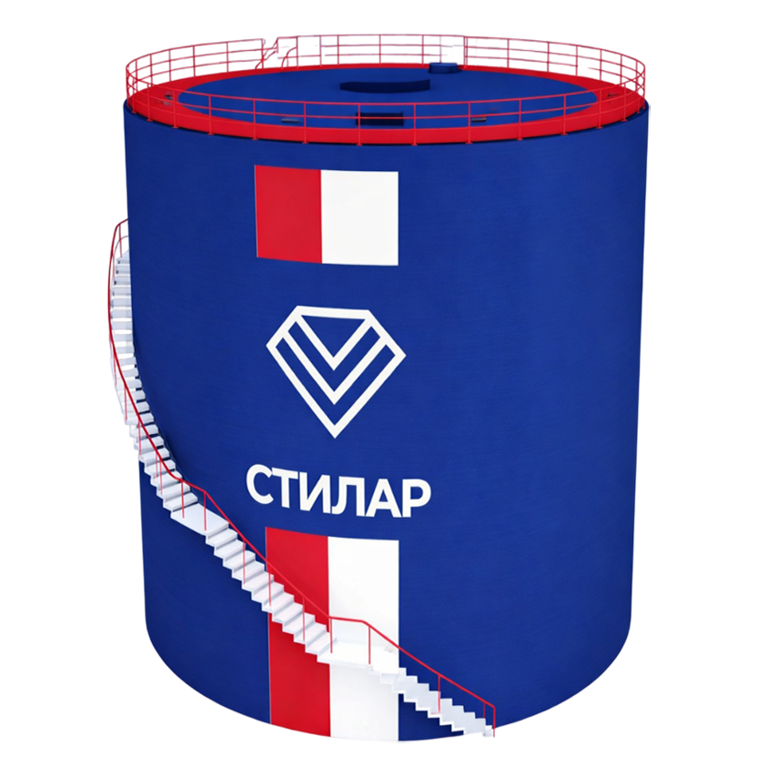 Цельносварной резервуар РВС для сточных вод 200 м³ от завода-производителя